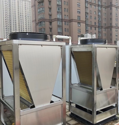 Stainless Steel R410A Air Panas Sumber Udara Panas Pompa Suhu Tinggi 85 Derajat