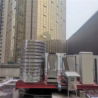 18KW CO2 R744 Sumber Udara Pompa Panas Pemanas Air EVI Untuk Suhu Dingin
