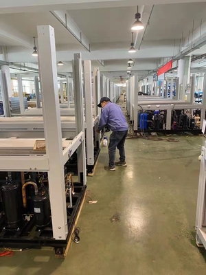 52Kw R410A Suhu Rendah Variabel Frekuensi Cascade Heat Pump Untuk Rumah Potong Hewan