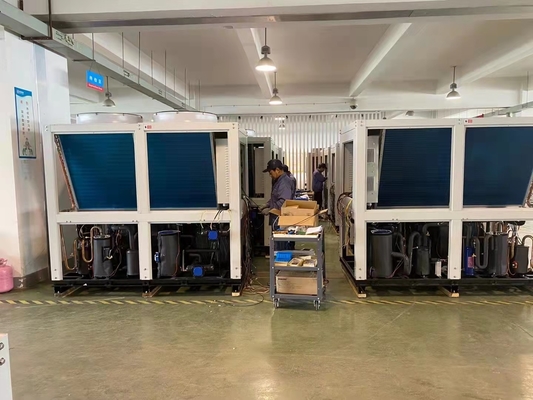 52Kw R410A Suhu Rendah Variabel Frekuensi Cascade Heat Pump Untuk Rumah Potong Hewan