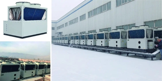 Pompa Panas Sumber Air 160Kw CO2 untuk Pemanasan Universitas Sekolah Dan Air Panas